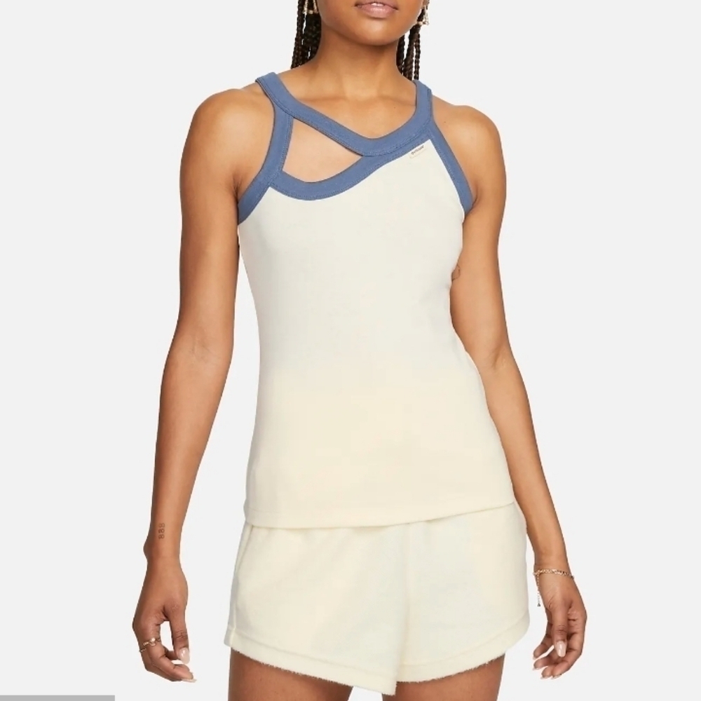Nike Sportswear Collection Women's Cutout Tank Top Coconut Milk